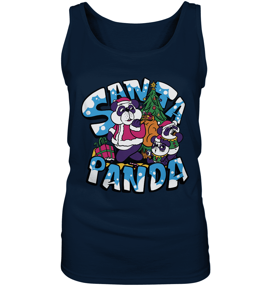 Weihnachten, Santa Panda , Nikolaus Panda ,Merry Christmas - Ladies Tank-Top - Online Kaufhaus München