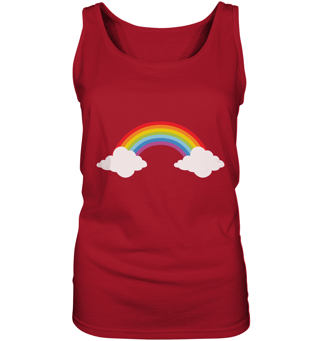 Regenbogen mit Wolken - Ladies Tank-Top - Online Kaufhaus München