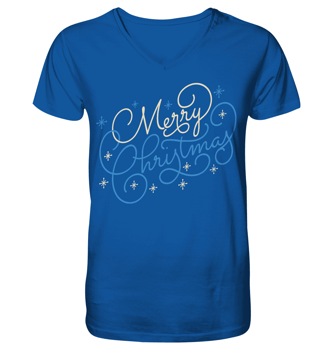 Weihnachtliches Design Merry Christmas - Mens Organic V-Neck Shirt - Online Kaufhaus München