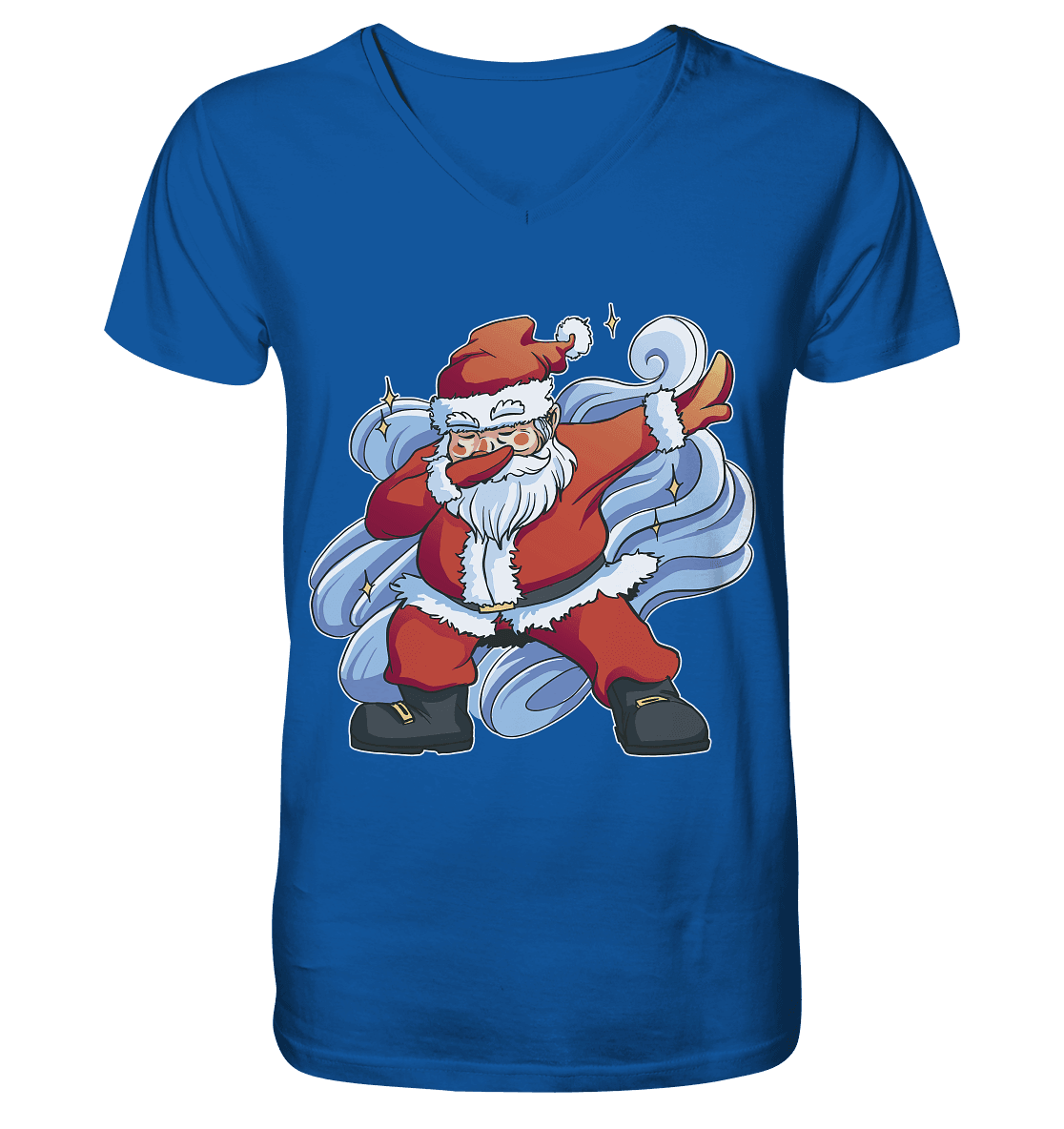 Weihnachten, Nikolaus Dabbing ,tanzender Nikolaus ,Fun ,Santa Dabbing Christmas - Mens Organic V-Neck Shirt - Online Kaufhaus München