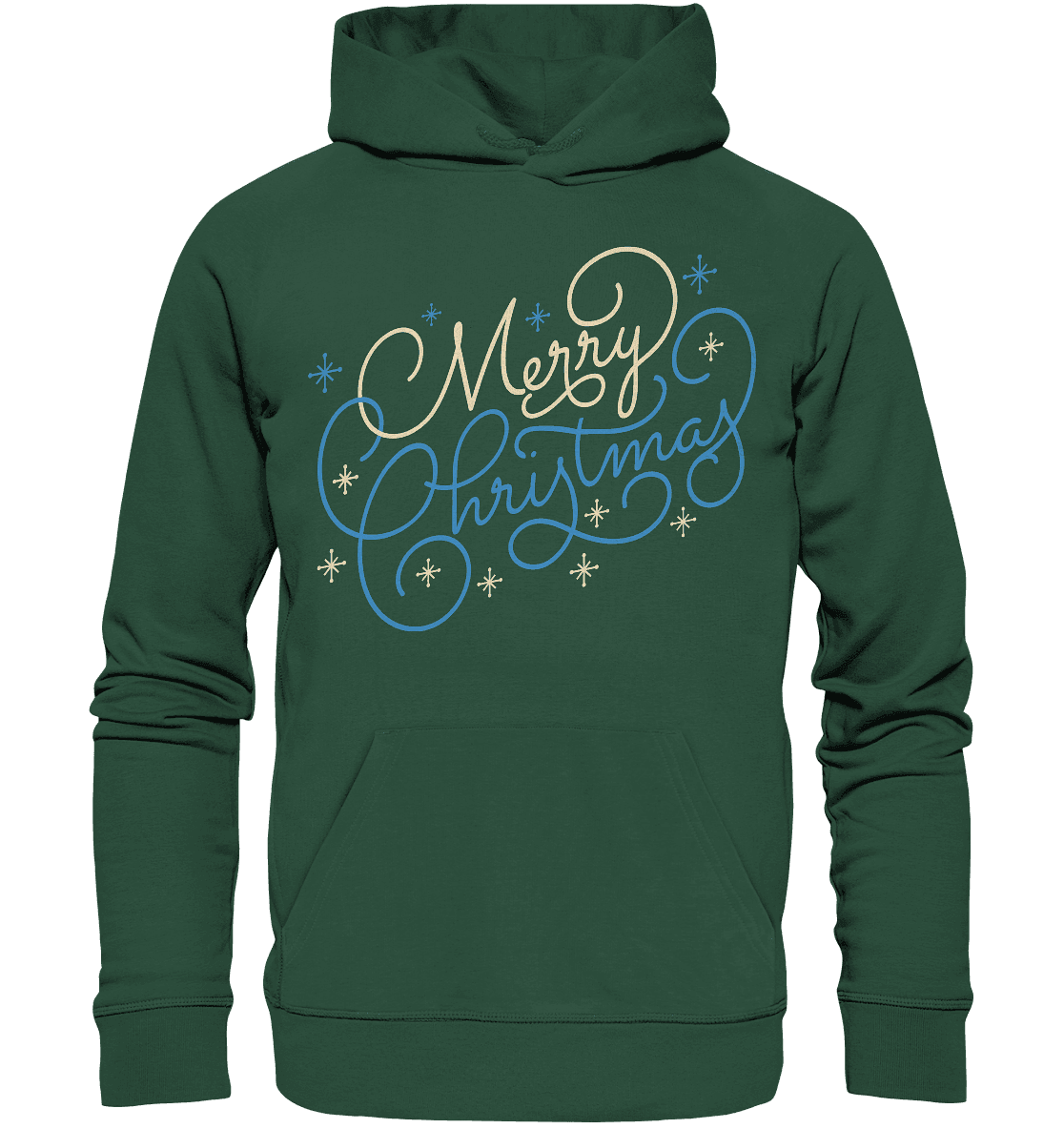Weihnachtliches Design Merry Christmas - Organic Basic Hoodie - Online Kaufhaus München