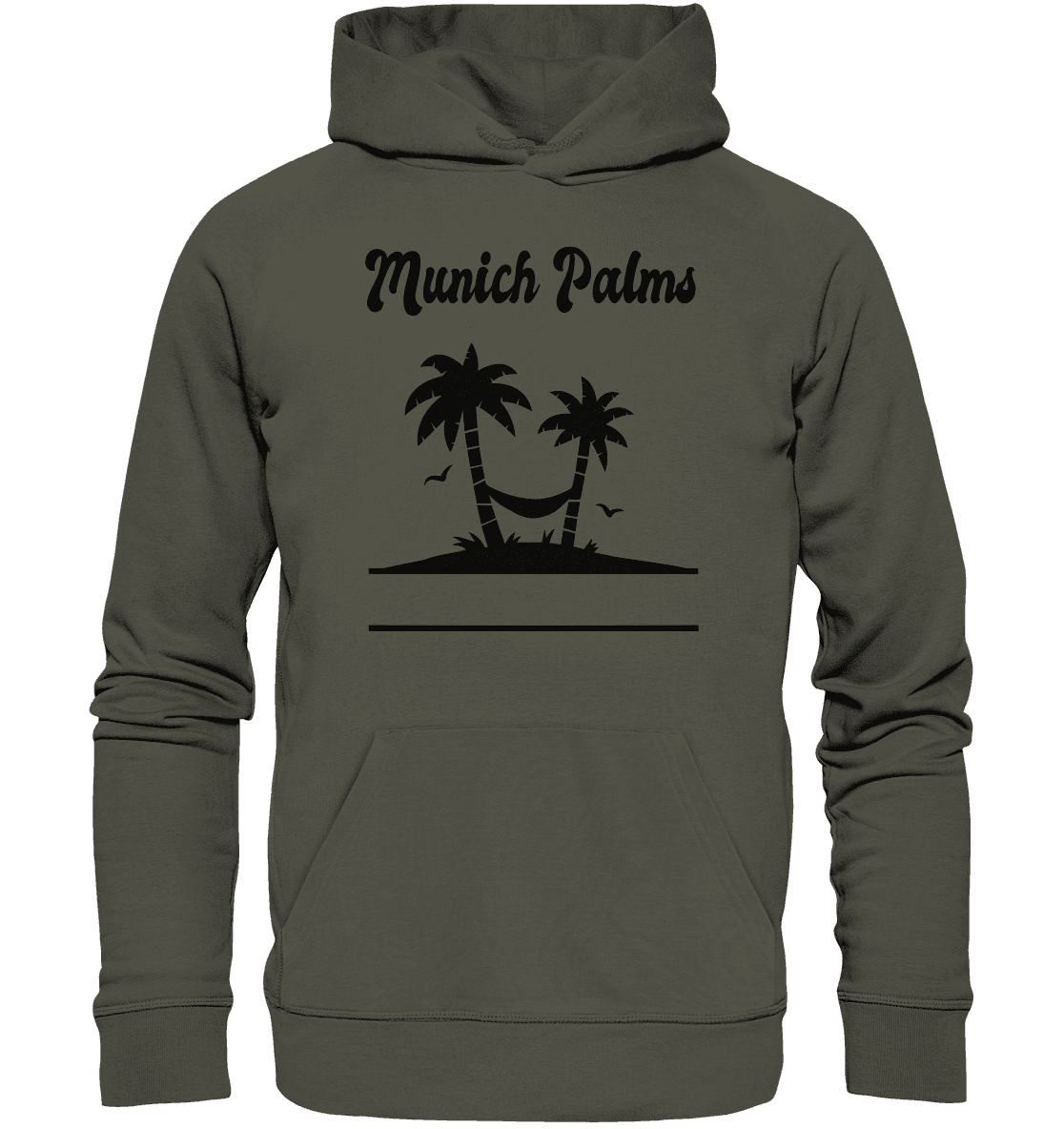 Design Munich Palms - Organic Basic Hoodie - Online Kaufhaus München