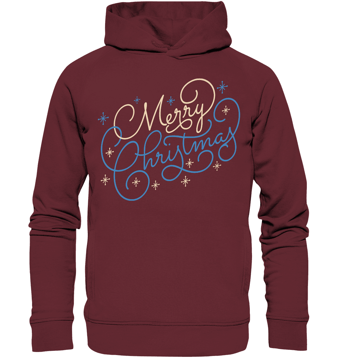 Weihnachtliches Design Merry Christmas - Organic Fashion Hoodie - Online Kaufhaus München