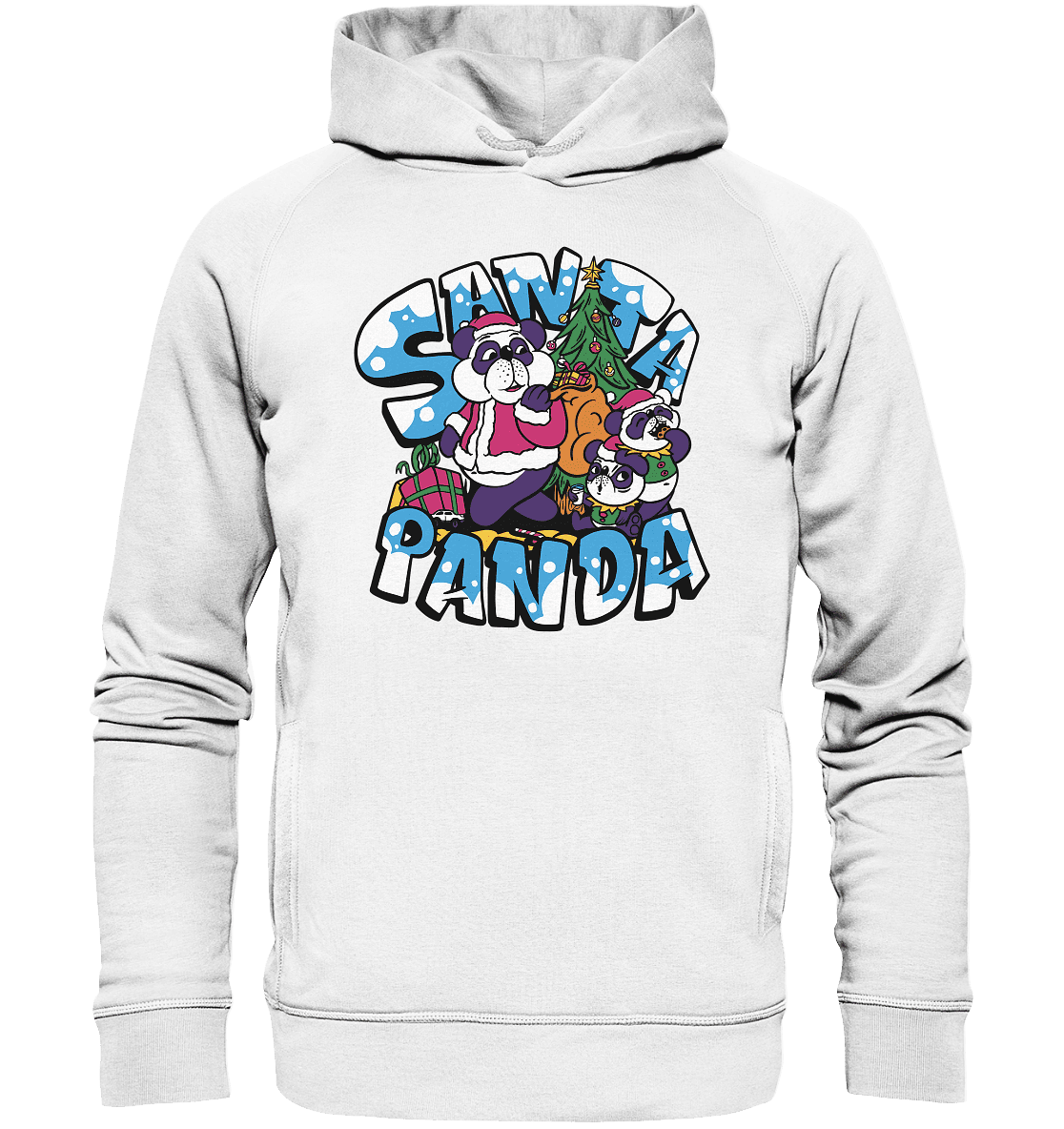 Weihnachten, Santa Panda , Nikolaus Panda ,Merry Christmas - Organic Fashion Hoodie - Online Kaufhaus München