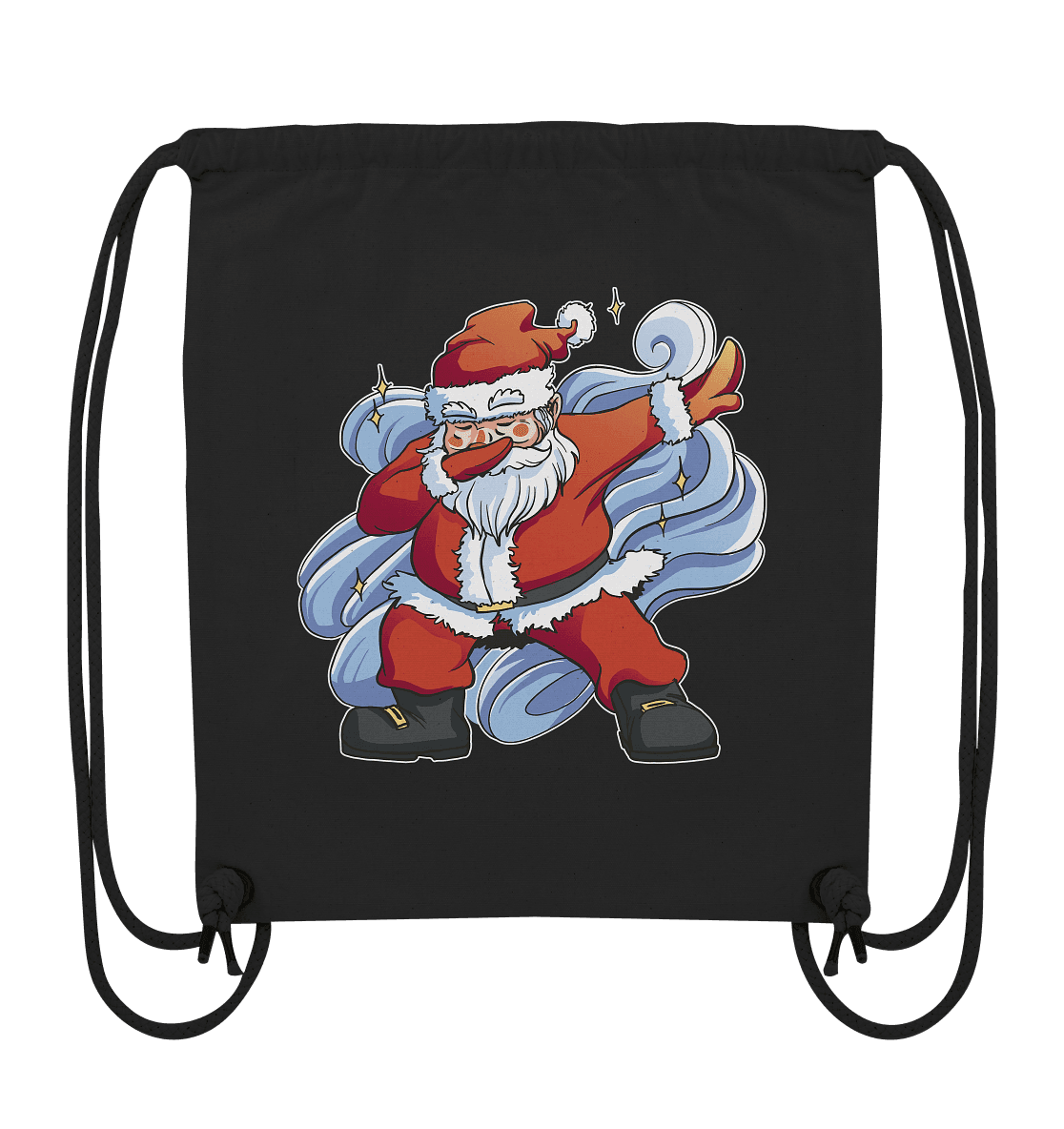 Weihnachten, Nikolaus Dabbing ,tanzender Nikolaus ,Fun ,Santa Dabbing Christmas - Organic Gym-Bag - Online Kaufhaus München
