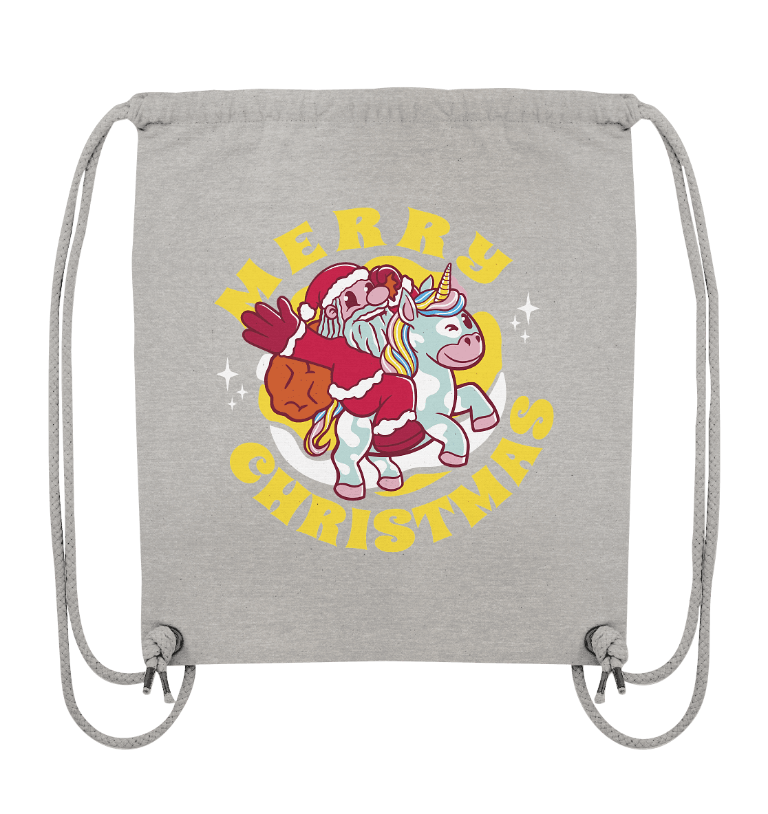 Nikolaus auf Einhorn reitend , Santa Claus Unicorn ,Merry Christmas - Organic Gym-Bag - Online Kaufhaus München