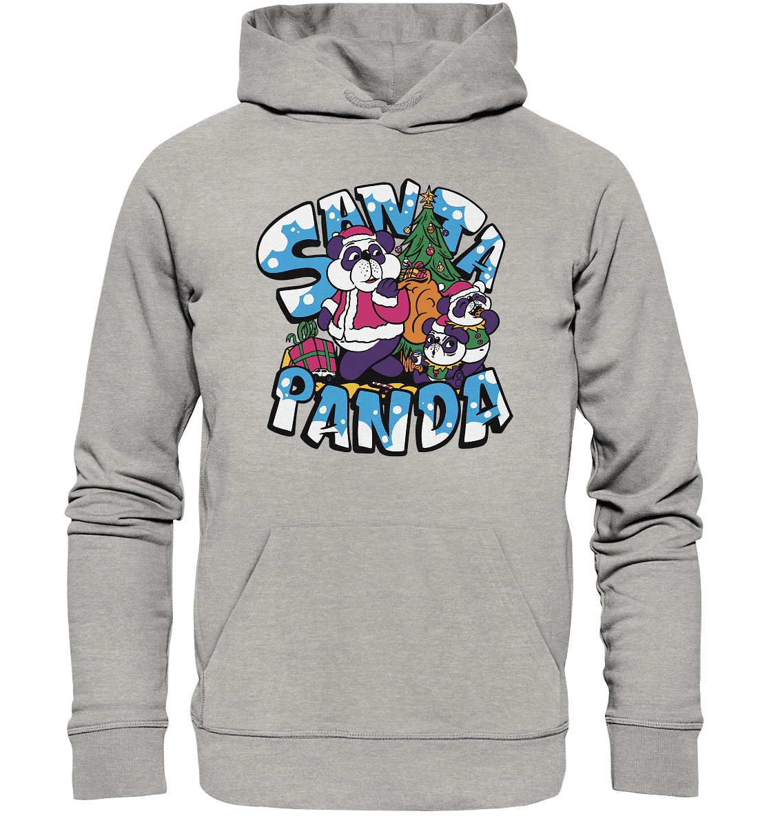 Weihnachten, Santa Panda , Nikolaus Panda ,Merry Christmas - Organic Hoodie - Online Kaufhaus München