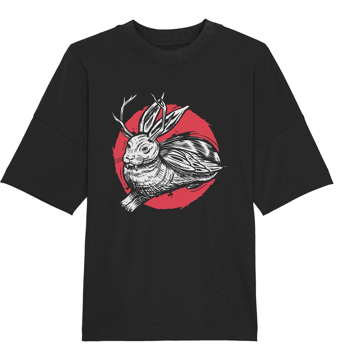 Wolpertinger Fabelwesen Bayern Trachten - Organic Oversize Shirt - Online Kaufhaus München