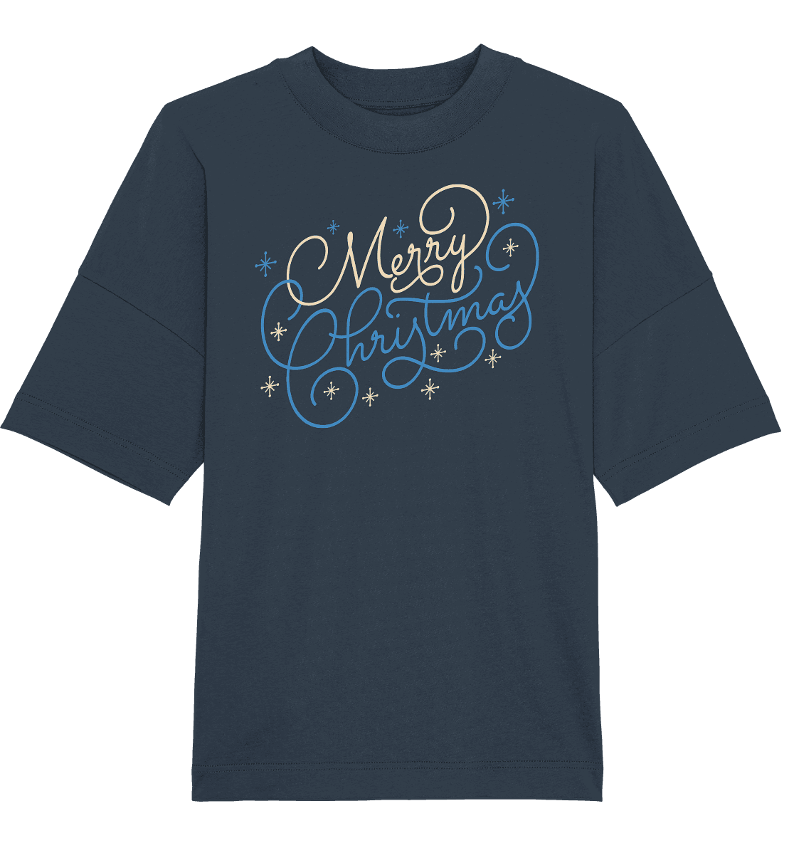 Weihnachtliches Design Merry Christmas - Organic Oversize Shirt - Online Kaufhaus München