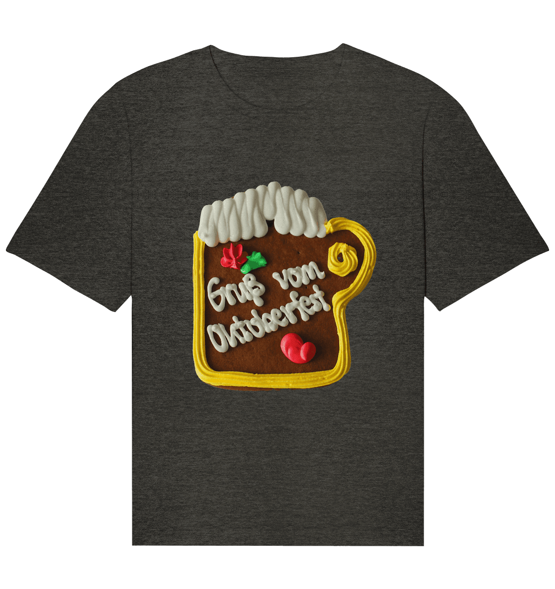 Lebkuchenkrug Gruß vom Oktoberfest ,Herbstferst,Volksfest - Organic Relaxed Shirt - Online Kaufhaus München