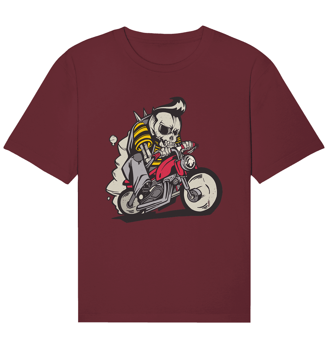 Motorradfahrer ,Biker Skelett - Organic Relaxed Shirt - Online Kaufhaus München