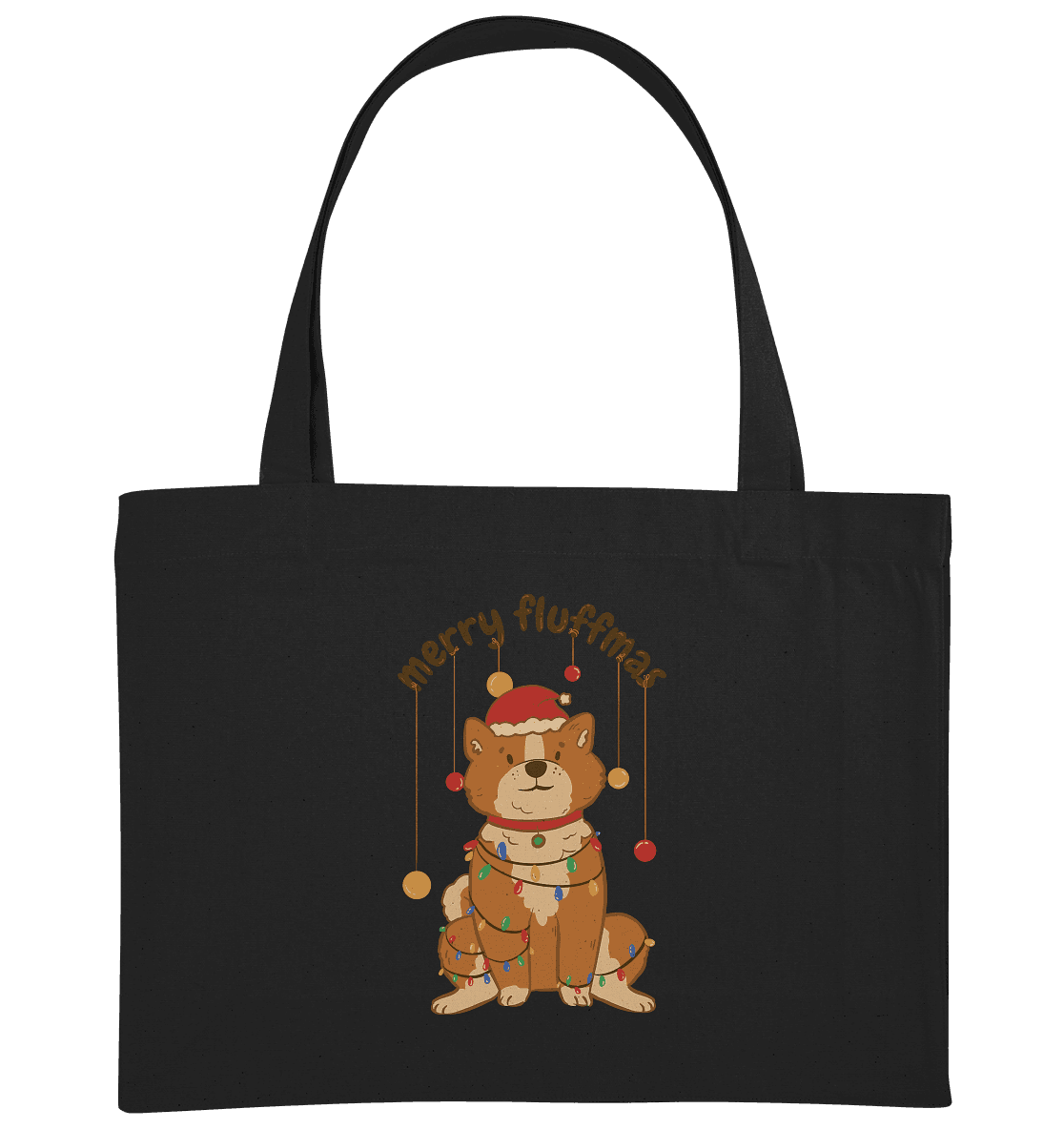 Weihnachtliches Motiv Fun Merry Fluffmas - Organic Shopping-Bag - Online Kaufhaus München