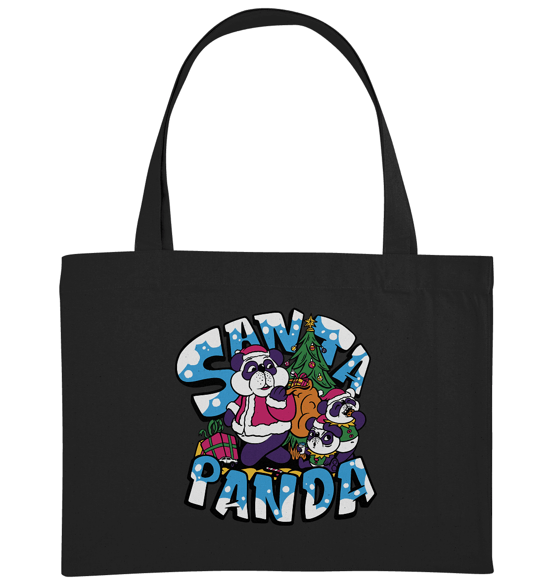 Weihnachten, Santa Panda , Nikolaus Panda ,Merry Christmas - Organic Shopping-Bag - Online Kaufhaus München