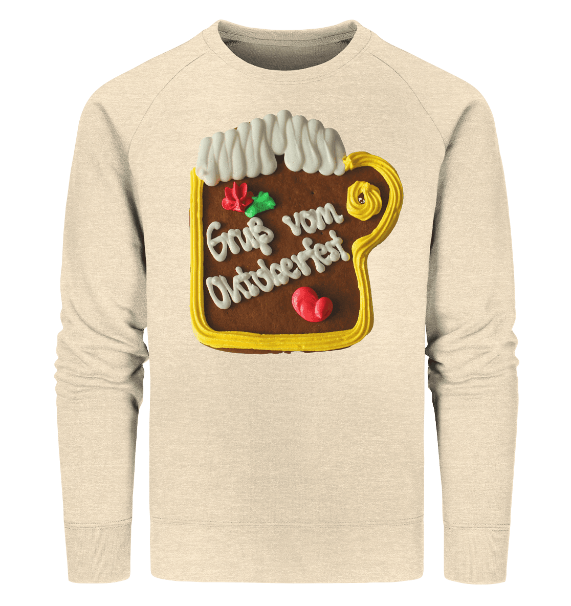 Lebkuchenkrug Gruß vom Oktoberfest ,Herbstferst,Volksfest - Organic Sweatshirt - Online Kaufhaus München
