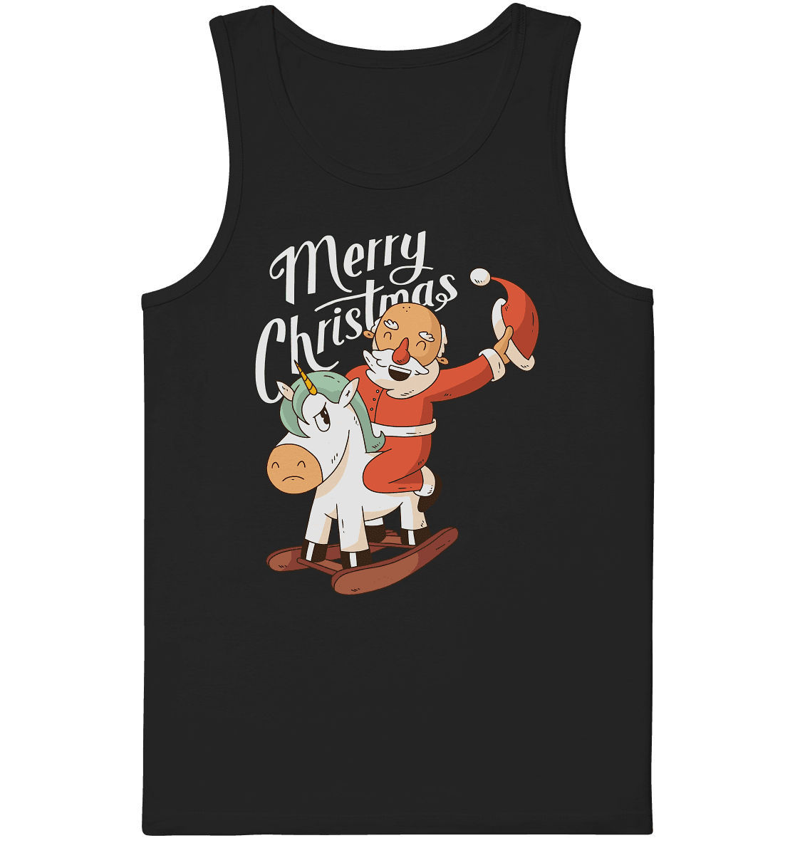 Weihnachten Nikolaus am Schaukelpferd Merry Christmas - Organic Tank-Top - Online Kaufhaus München