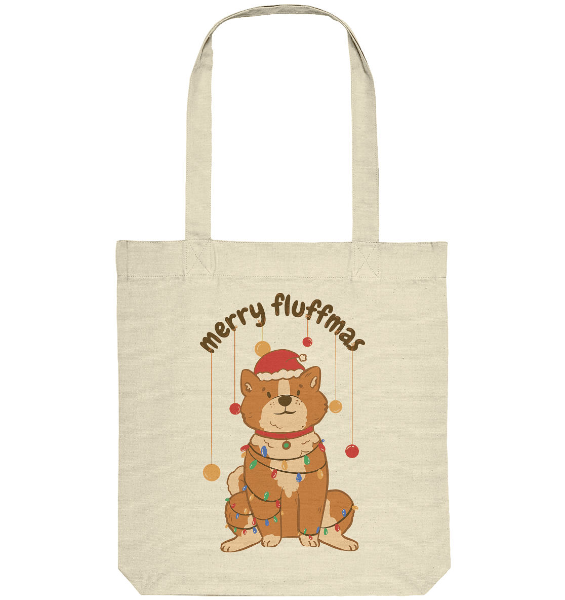 Weihnachtliches Motiv Fun Merry Fluffmas - Organic Tote-Bag - Online Kaufhaus München