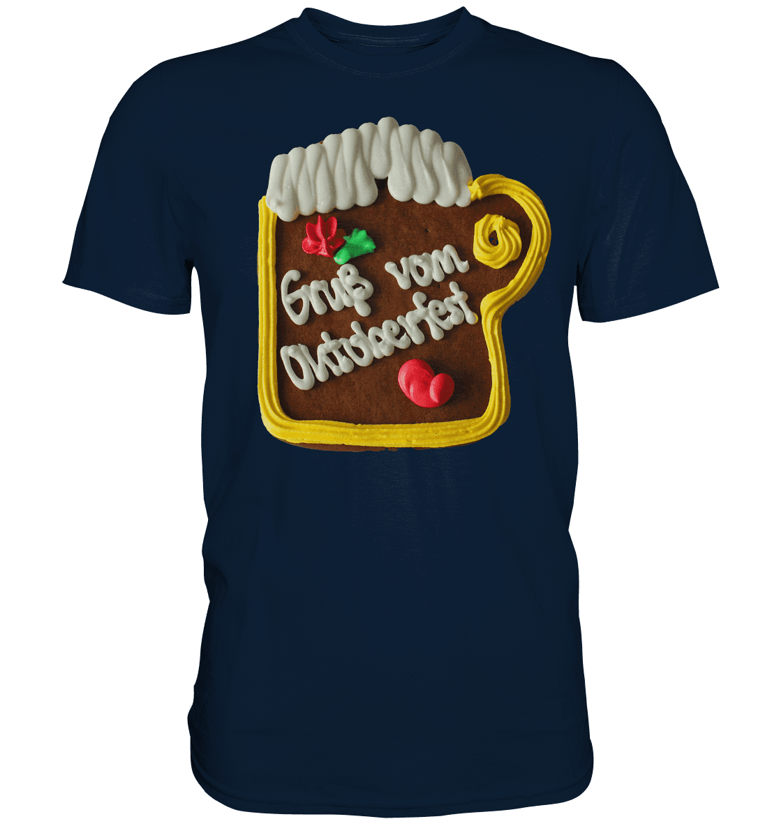 Lebkuchenkrug Gruß vom Oktoberfest ,Herbstferst,Volksfest - Premium Shirt - Online Kaufhaus München