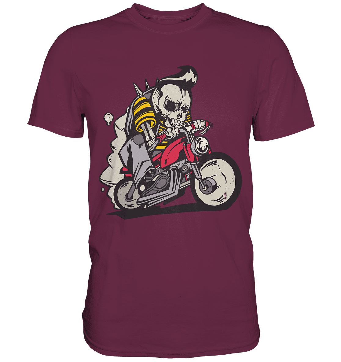 Motorradfahrer ,Biker Skelett - Premium Shirt - Online Kaufhaus München
