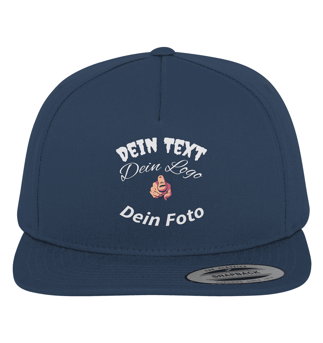 Dein Text,Dein Logo oder Foto - Premium Snapback - Online Kaufhaus München