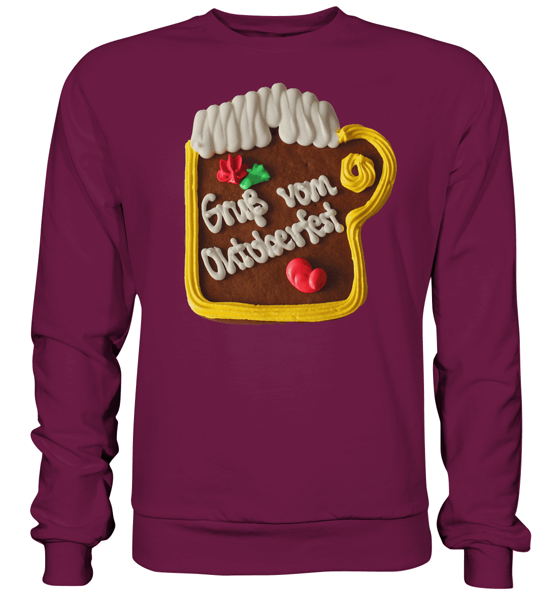 Lebkuchenkrug Gruß vom Oktoberfest ,Herbstferst,Volksfest - Premium Sweatshirt - Online Kaufhaus München