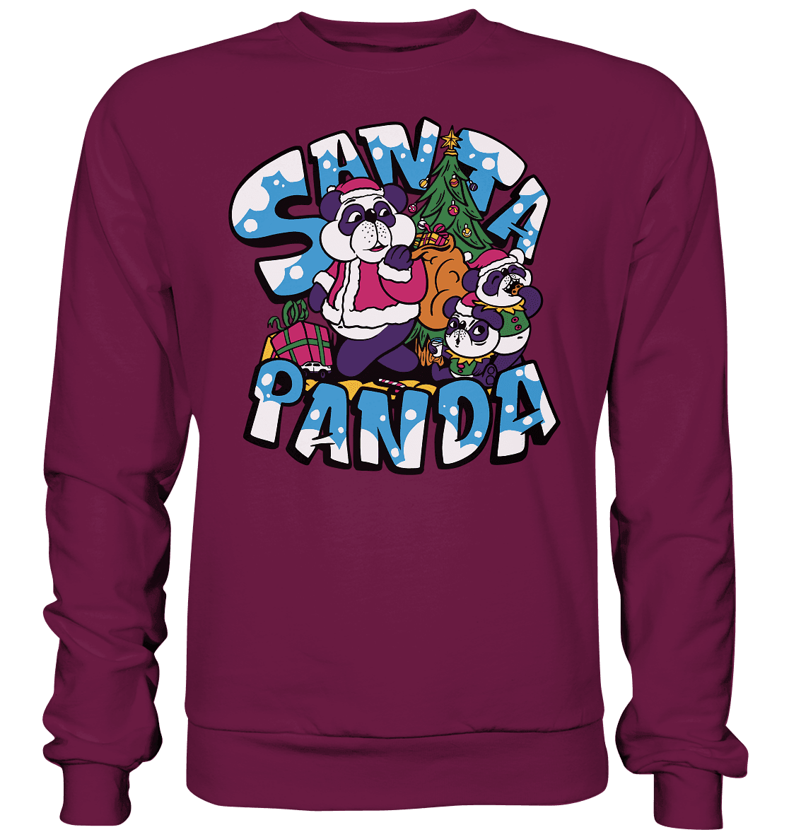 Weihnachten, Santa Panda , Nikolaus Panda ,Merry Christmas - Premium Sweatshirt - Online Kaufhaus München