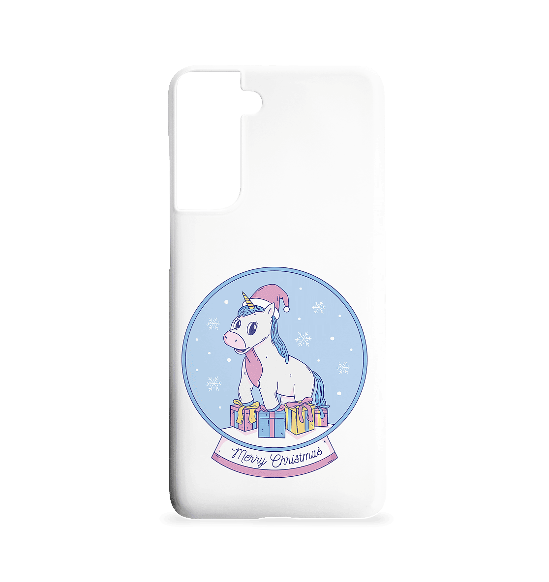Weihnachten , Weihnachtskugel mit Einhorn , Unicorn Merry Christmas - Samsung S21 Handyhülle - Online Kaufhaus München