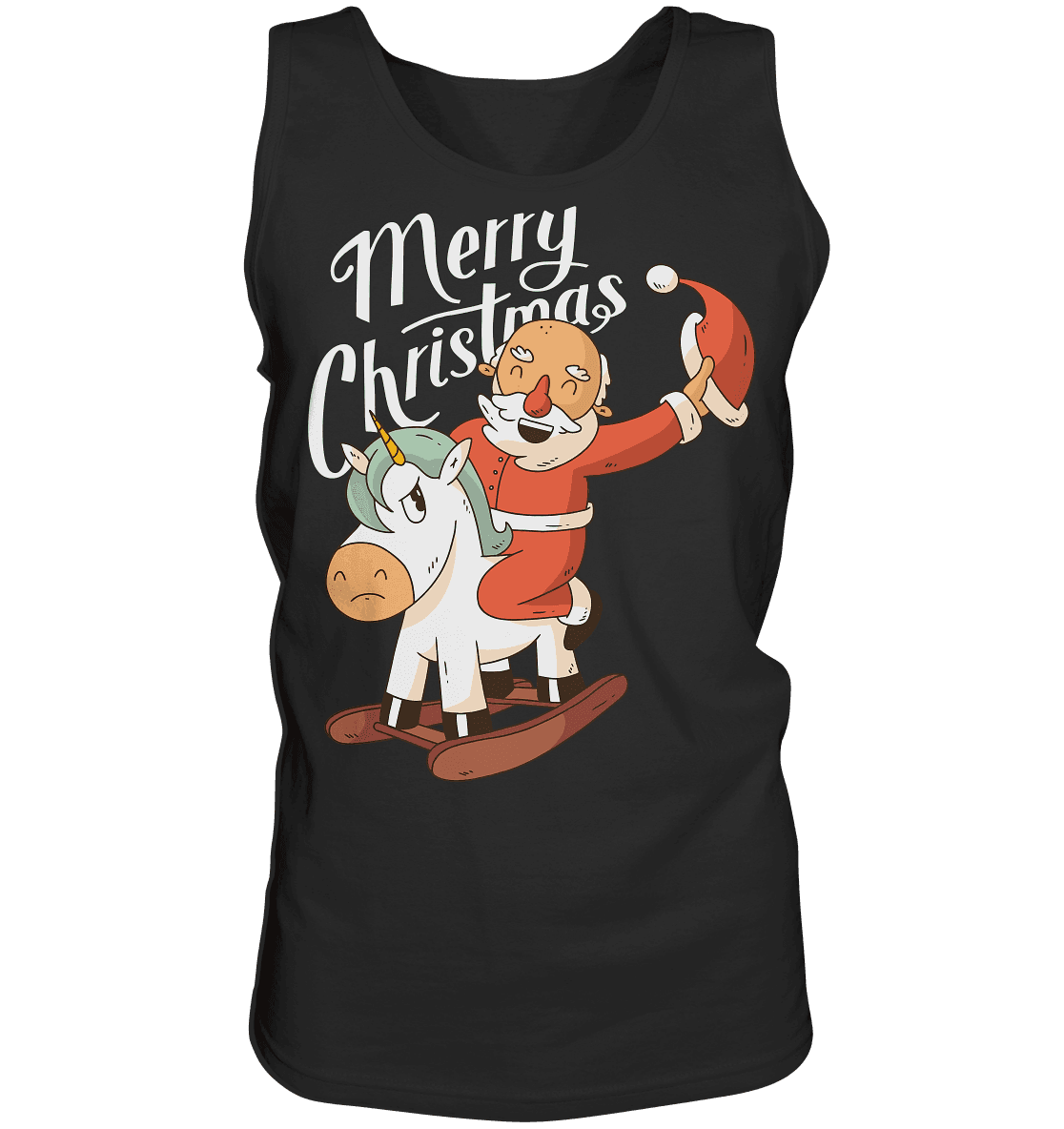 Weihnachten Nikolaus am Schaukelpferd Merry Christmas - Tank-Top - Online Kaufhaus München