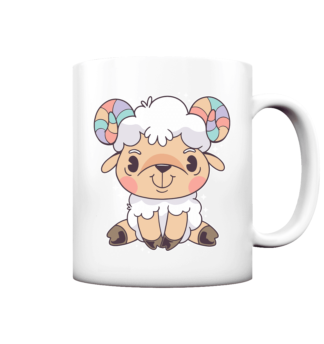 Kleiner lustiger Widder ,der Liebling der Kinder - Tasse matt - Online Kaufhaus München