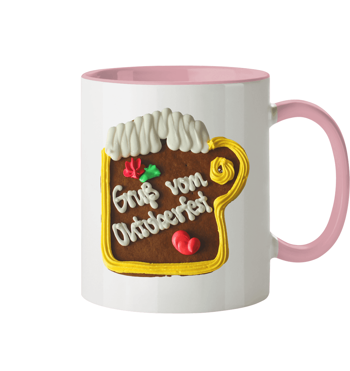 Lebkuchenkrug Gruß vom Oktoberfest ,Herbstferst,Volksfest - Tasse zweifarbig - Online Kaufhaus München