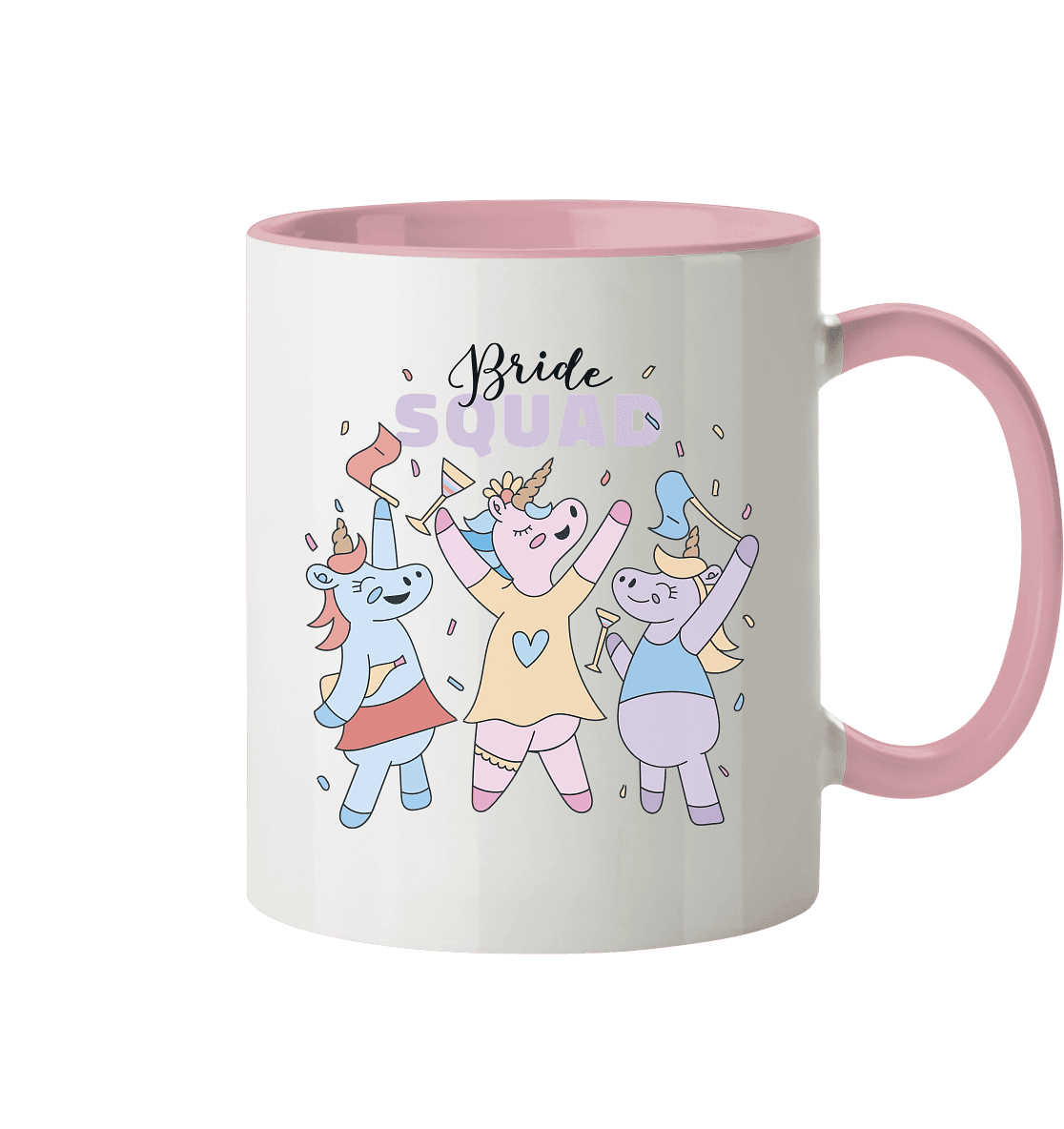 Jungesellinnenabschied Team Braut - Tasse zweifarbig - Online Kaufhaus München