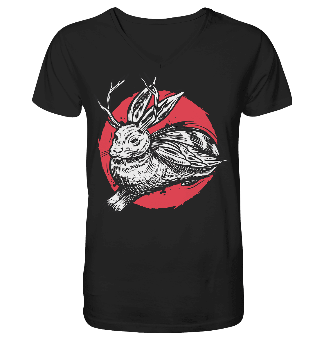 Wolpertinger Fabelwesen Bayern Trachten - V-Neck Shirt - Online Kaufhaus München