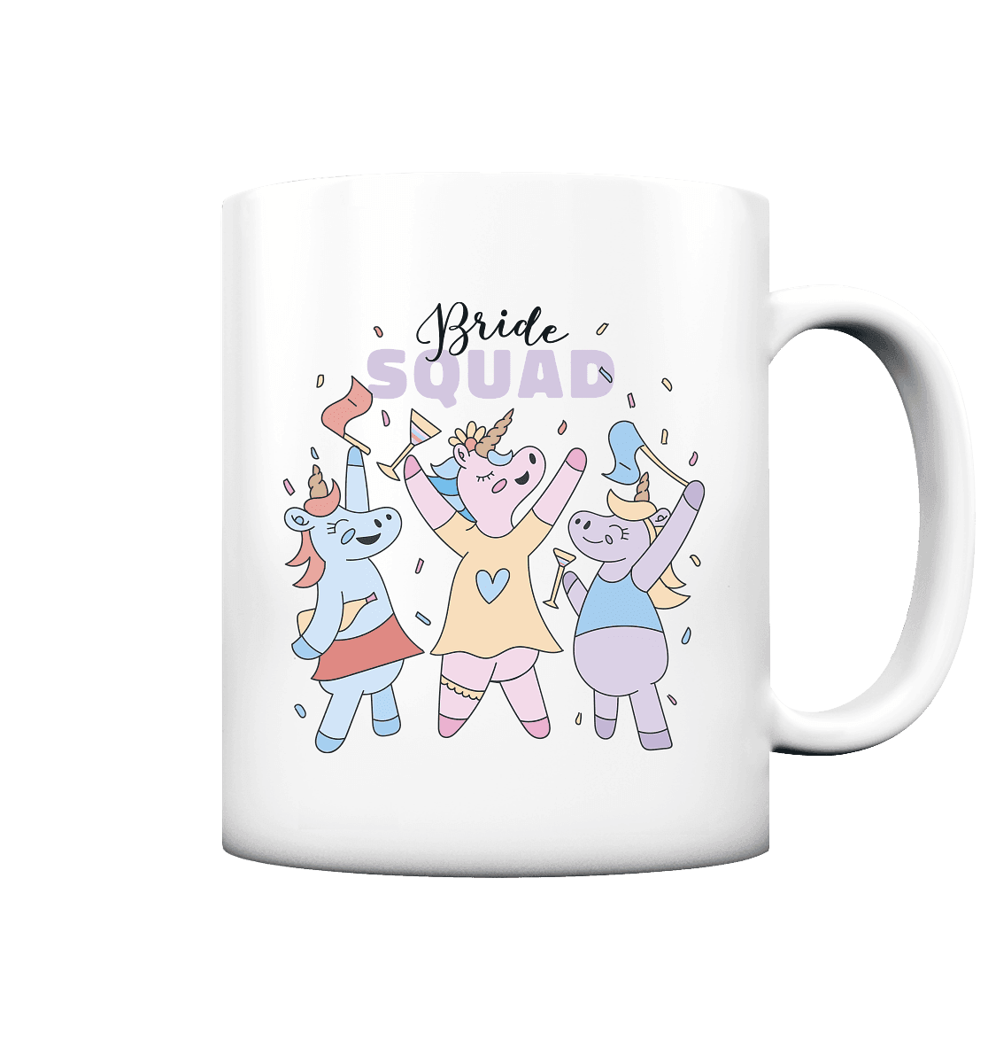 Jungesellinnenabschied Team Braut - Tasse matt - Online Kaufhaus München