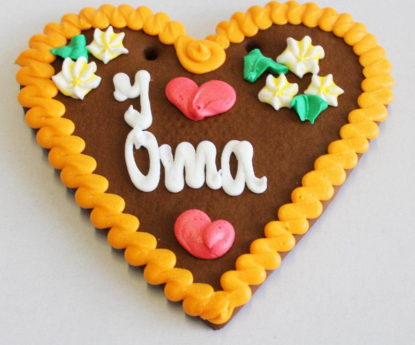 Kreative Idee: 22 x 23 cm großes Lebkuchenherz selbst gestalten - Online Kaufhaus München