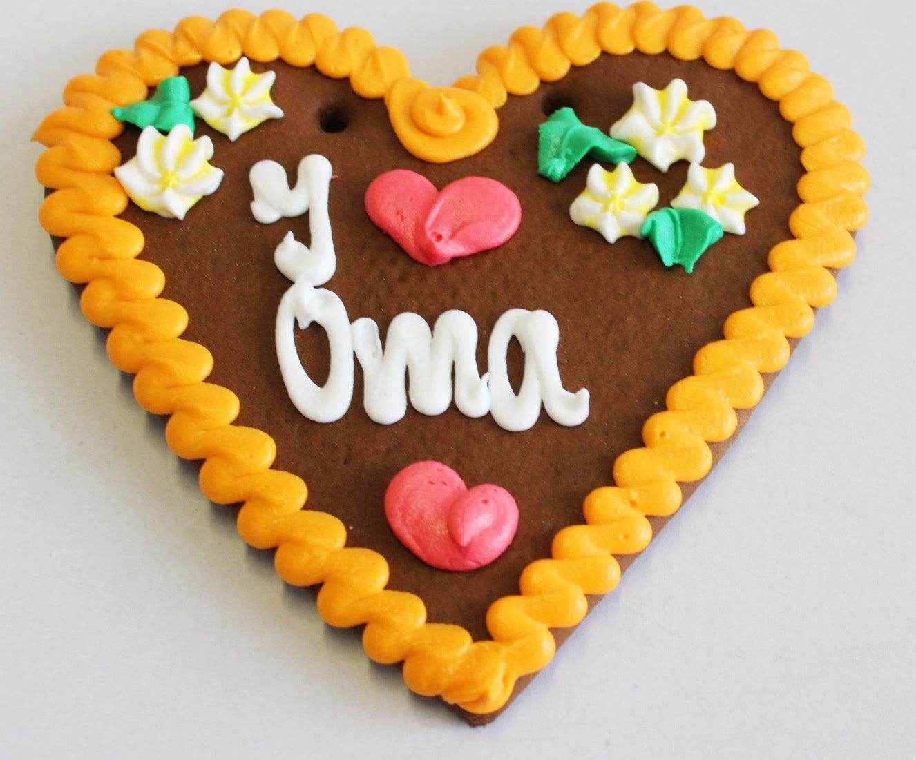 Kreative Idee: 22 x 23 cm großes Lebkuchenherz selbst gestalten - Online Kaufhaus München