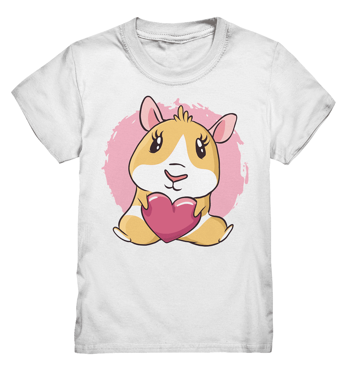 Meerschweinchen mit Herz , süßes KInder herzliches Motiv , - Kids Premium Shirt - Online Kaufhaus München