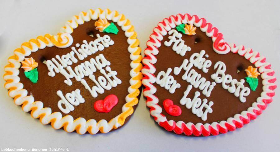 1 Lebkuchenherz ,Lebkuchenherzen Spruch Allerliebste Mama ,liebste Mama - Online Kaufhaus München