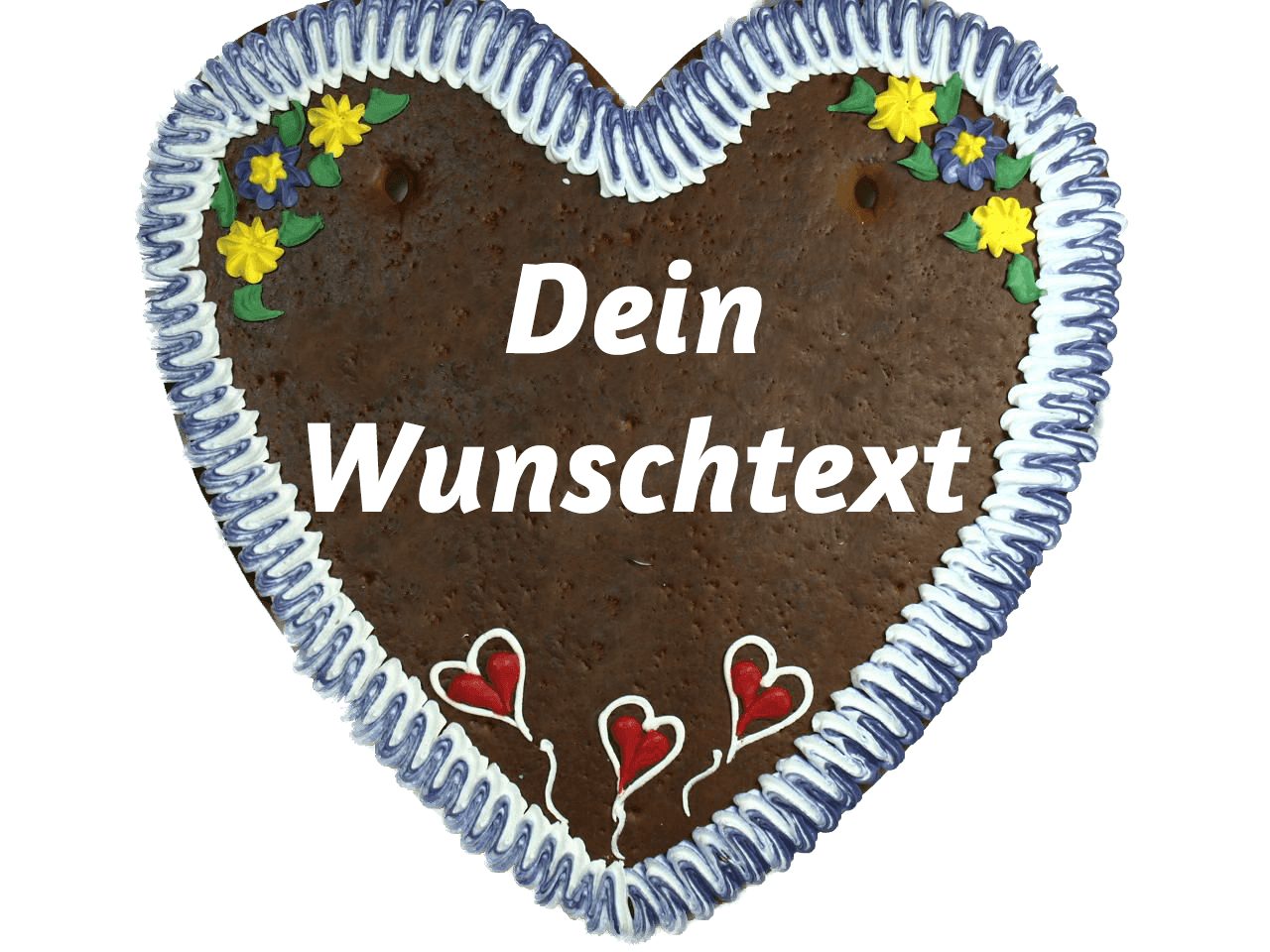 1000 Gramm Personalisiertes Lebkuchenherz in XXL 50 x 48 cm - Online Kaufhaus München