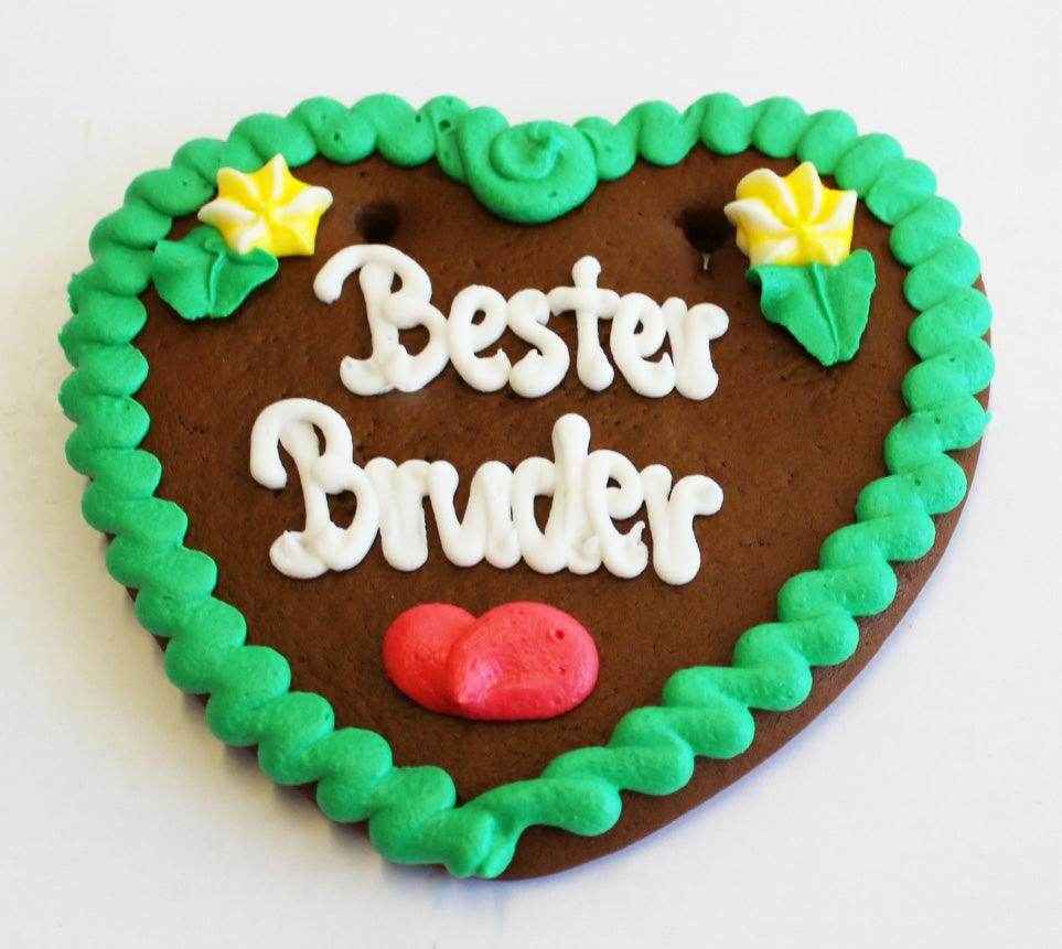 Einzigartige Tischgestaltung: Lebkuchenherz 17 cm mit individuellem Text - Online Kaufhaus München