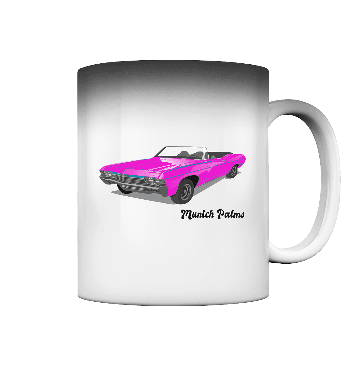 Pink Retro Classic Car Oldtimer , Auto ,Cabrio by Munich Palms - Magic Mug - Online Kaufhaus München
