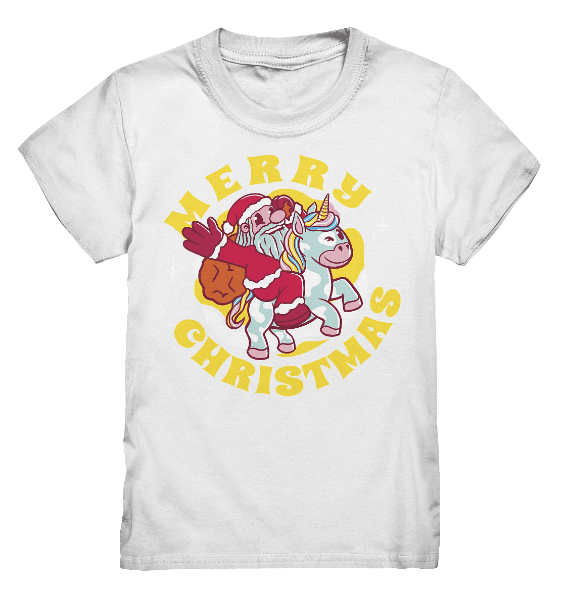 Reitender Nikolaus,Merry Christmas, Frohe Weihnachten - Kids Premium Shirt - Online Kaufhaus München