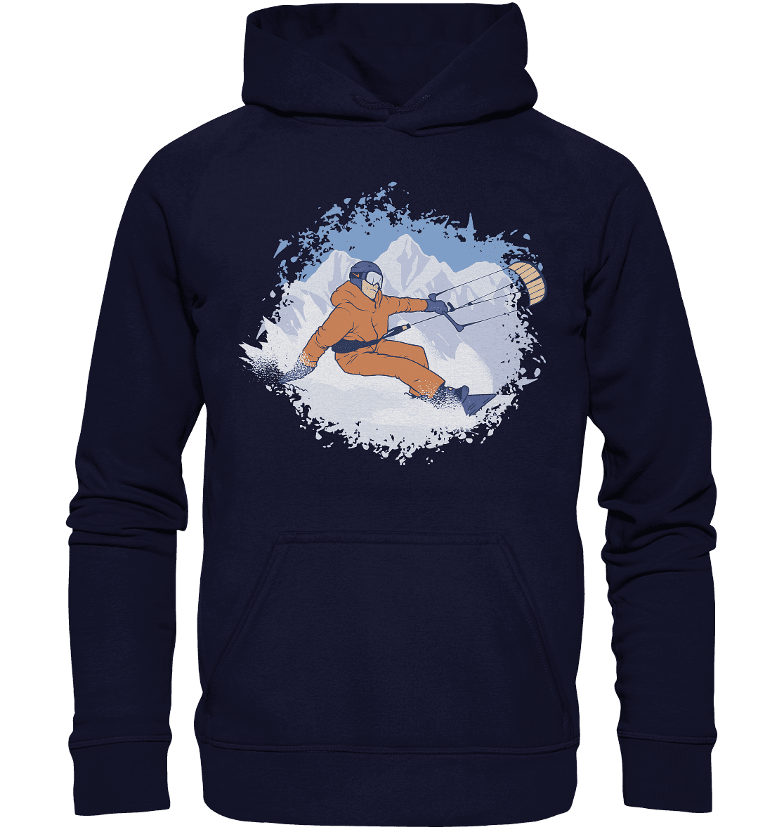Snowkiter Winter Sport Kiter - Basic Unisex Hoodie XL - Online Kaufhaus München