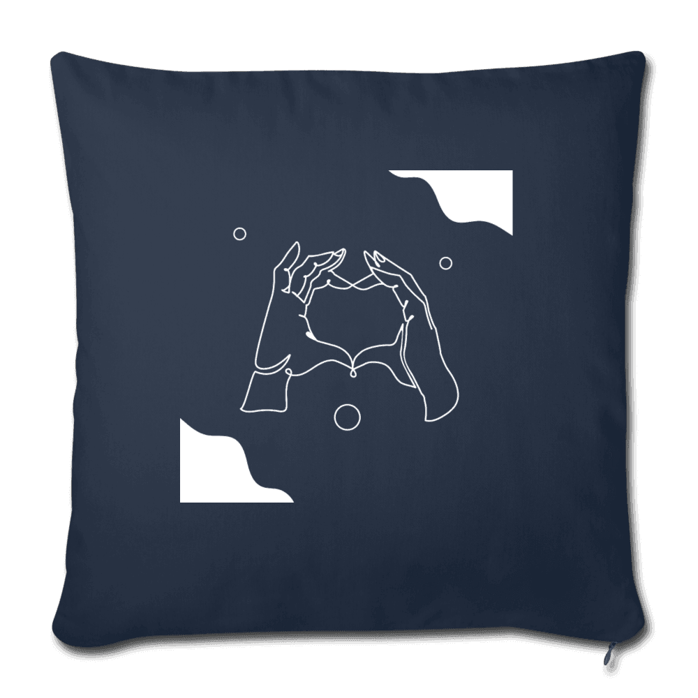 Sofakissenbezug 44 x 44 cm Herzförmige Hände - Online Kaufhaus München