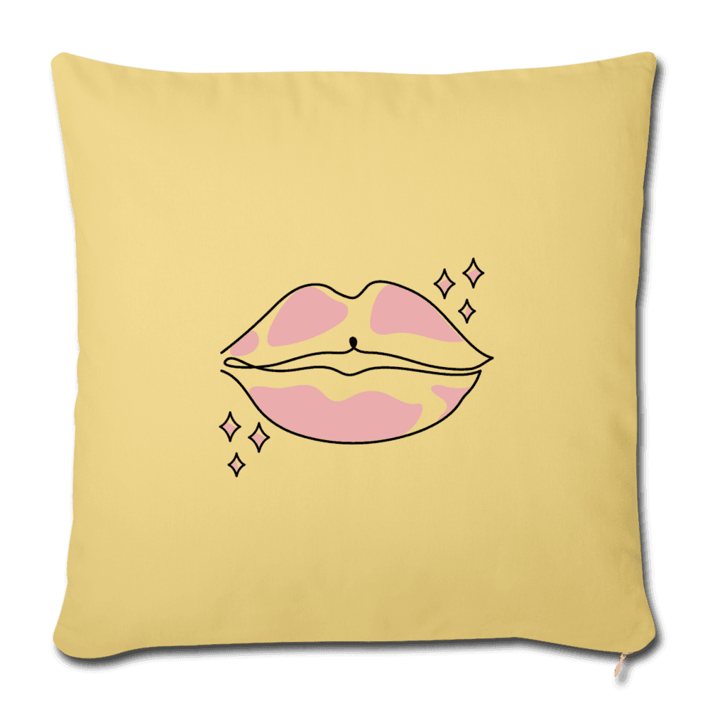 Sofakissenbezug 44 x 44 cm Lippen Dekokissen - Online Kaufhaus München