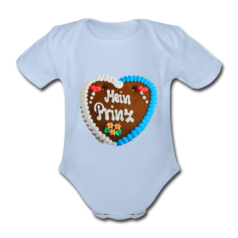 Baby Bio-Kurzarm-Body Lebkuchenherz Mein Prinz - Online Kaufhaus München