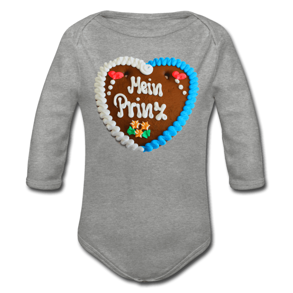 Baby Bio-Langarm-Body Lebkuchenherz Mein Prinz - Online Kaufhaus München