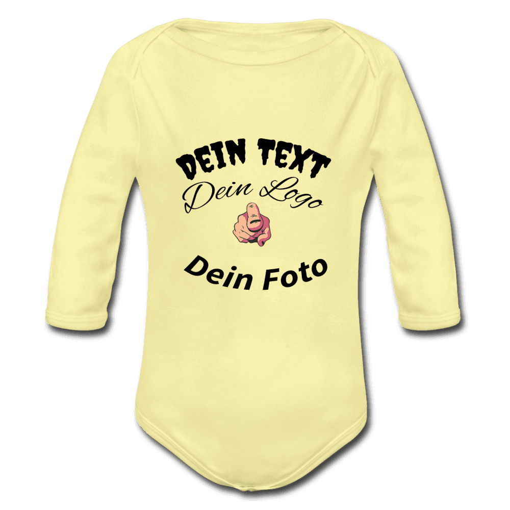 Baby Bio-Langarm-Body selbst nach Wunsch gestalten - Online Kaufhaus München