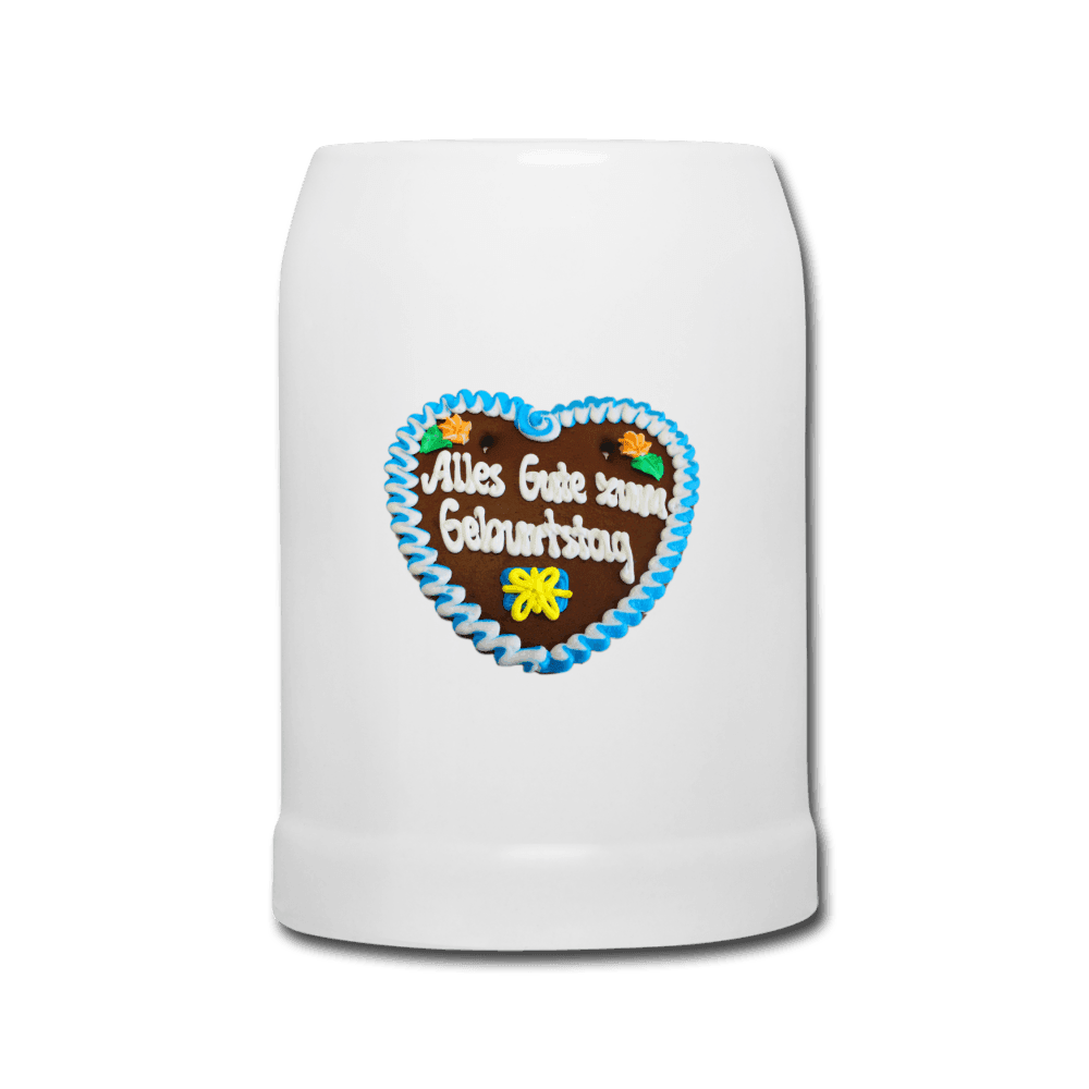 Bierkrug Lebkuchenherz Alle Gute zum Geburtstag - Online Kaufhaus München
