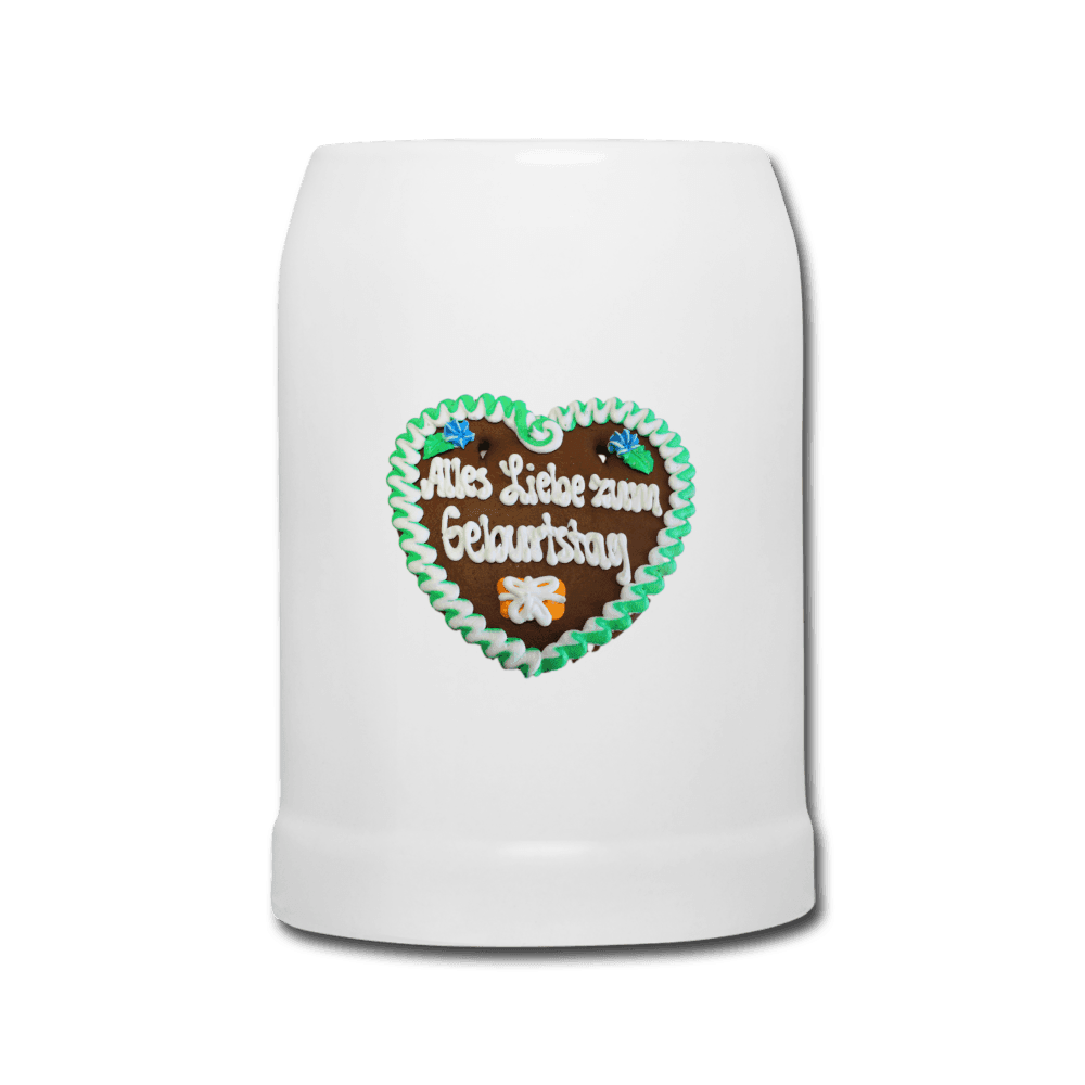 Bierkrug Lebkuchenherz Alles Liebe zum Geburtstag - Online Kaufhaus München
