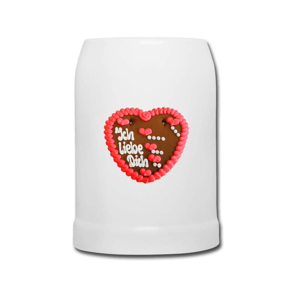Bierkrug Lebkuchenherz Ich liebe Dich - Online Kaufhaus München