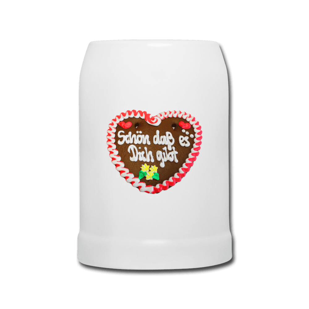 Bierkrug Lebkuchenherz Schön daß es Dich gibt - Online Kaufhaus München